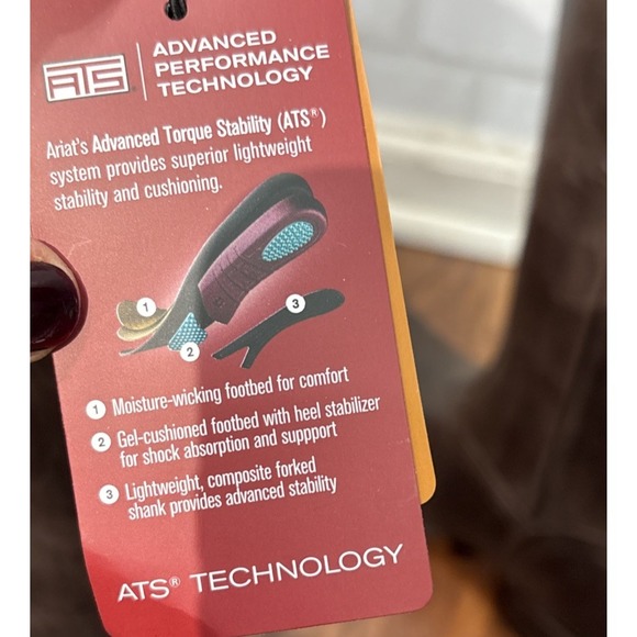 NWT Ariat Caldera Western Brown Leather Boots Womens 8 Aztec Kneehigh Tribal - Picture 4 of 16